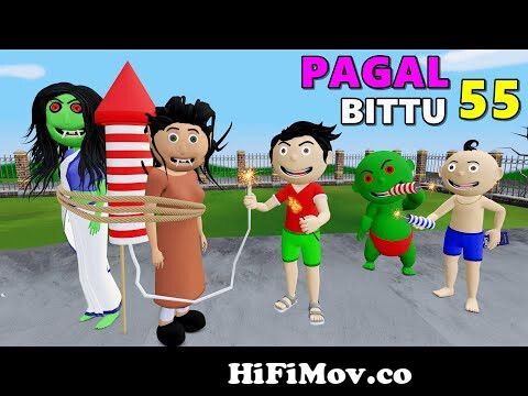 Pagal Bittu Sittu 55 | Pataka Wala Cartoon | Bittu Sittu Toons,Pagal  Beta,Cs Bisht Vines,Desi Comedy from pataka Watch Video 