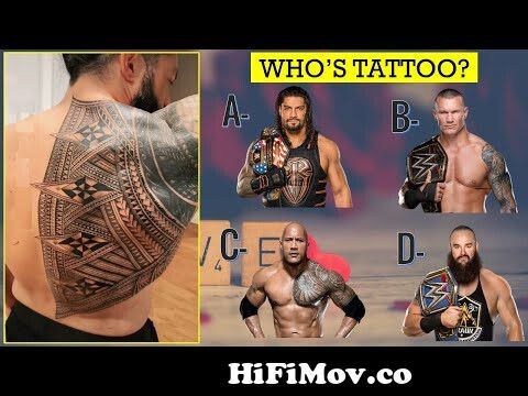 Roman Reigns New Tattoo Look | WWE Superstar Roman Reigns New Tattoo - WWE  SmackDown 2021 from tatto draw wwe new Watch Video 