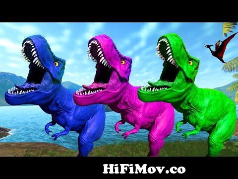 Dinosaur T Rex and Big Dinosaurs Fighting,Spinosaurus vs I Rex - Jurassic  World Evolution from dainochor Watch Video 