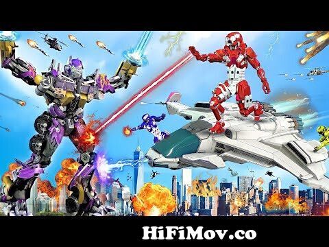 बडा एलिअन रोबोट Vs JCB रोबोट लढाई | Spaceship Vs JCB Robot | Robot Wala  Cartoon | Robot Cartoon | from www রবট com Watch Video 