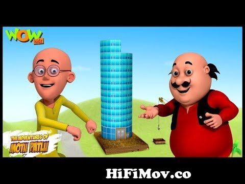 Motu Patlu Cartoons In Hindi | Animated cartoon | mobile tower | Wow Kidz  from ice motu motu p Watch Video 