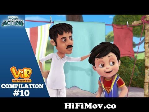 Vir The Robot Boy New Compilation | 10 | Hindi Kahani | Wow Kidz Action |  #spot from vir the robbie boy cartoon Watch Video 