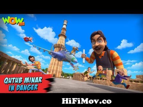Motu Patlu New Episodes 2022 | Qutub Minar in Danger | Funny Hindi Cartoon  Kahani | Wow Kidz | #spot from moto patlo carton Watch Video 