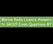 Marine Radio Licence Answers to Exam Questions