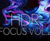 This is the HDR version of FOCUS VOL.2.nPlease watch it on your supporting device to get the full experience or switch to the SDR version for standard displays: nnhttps://vimeo.com/390786878nnFOCUS VOL.2 is a collection of honorable mentions from R&amp;D and production (dynamic wallpapers). The project was all about pure colors, clean shapes and marbling. I tried to reduce the amount of flow additives to a minimum in order do get sharp edges and avoid shapes being washed out on canvas. Everythin