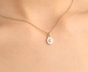 Ana Luisa Neklace Pendant Necklace Opal Charm Necklace Pola Gold. from pola
