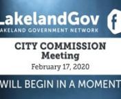 To search for an agenda item use CTRL+F (on PC) or Command+F (on MAC)ntPLAY video and click on the item start time example: ( 00:00:00 )ntntCopy and Paste in browser this Link to related Agenda:nthttp://www.lakelandgov.net/Portals/CityClerk/City%20Commission/Agendas/2020/02-17-20/02-17-20%20Agenda.pdfntntntClick on Read More Now (Below)ntn(00:02:22)tCall to Orderntn(00:02:35)tPRESENTATIONS - The Digital Frontier - Where We AreWomen’s Right to Vote Day ntn(00:39:50)tCOMMITTEE REPORTS AND RELA