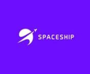 An animated logo for Spaceship