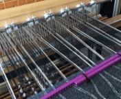 Weaving with RailReed: a device that makes it possibleto change warp density while weaving. www.railreed.ee
