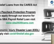 This is 15-minute summary of the SBA Relief Loan programs based on what we know as of 4/2/20. The two programs are The Paycheck Protection Program and the Economic Injury Disaster Loan. Additional guidance from the SBA is still expected, but this will give you the main points. We will also cover where you can apply for these loans, as well as share the link if you would like to use our recommended source for the Paycheck Protection Program Loan.n DISCLOSURE: This webinar is for informational pur