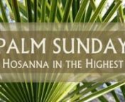 SRPC Worship Video For Palm Sunday 2020.