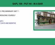SAPL 109 - PU7 H 4 - In an Bar from sapl