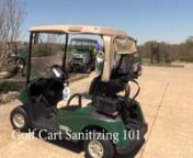 If you are considering playing golf at French Lick Resort, know that you’ll be climbing aboard a sanitized golf cart every time. With spray bottle of alcohol-based sanitizer in hand, Dave Harner shows us what’s involved.