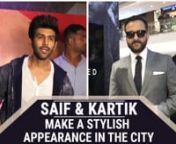 Kartik Aaryan was spotted at an event in the city. The Bhool Bhulaiyya 2 actor looked handsome in denim jeans and a white t-shirt paired with a jacket. He will be seen in Pati, Patni Aur Woh opposite Bhumi Pednekar and Ananya Panday. He will also be seen in Dostana 2 with Janhvi Kapoor and Lakshya Lalwani. Saif Ali Khan was spotted at an event in a mall. The Baazaar actor looked striking in a grey suit. The Sacred Games star has a couple of films lined up in the upcoming year. He has Laal Kaptaa
