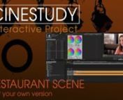 Welcome to a CINESTUDY Editing Challengennhttps://cinestudy.org/2019/01/28/restaurant-scene/nnWe will provide you will a script and all the footage to practice editing a scene, free of charge (download here https://drive.google.com/open?id=1GL_KC4PJ_-Co1rMn4CFe2Aa_GfS7WAaW). All we ask is that you use the complete credits either in your movie or in the description online. And you may post your edits online with permission as long as you use our Hashtags #Cinestudy or #Sonnyboo nnIn the future, w