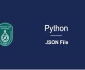 6.17 JSON File from json