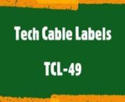 Cable Labels (49 Labels per Sheet) These new Cable Labels have a new design, gone is the straight edge that never starts right, our design patent labels give the installer a nice point to start the label ensuring a straight application every time.nnThis along with the two tail makes the cable label even stronger and in tests, it outperformed other labels. Our Tech Cable Labels Laser printable Labels are new Technical designed labels ideal for multipurpose labeling projects that can benefit from