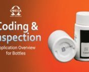 This overview video highlights various applications in bottle coding and inspecting, such as: Continuous Inkjet (CIJ) and laser coding on bottles; inline bottle coding and coding within an Unscrambler; bottle code inspection, association and aggregation.