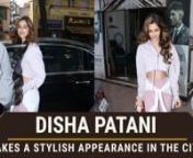 The actress looked absolutely adorable in her chic saturday look as she wore yoga pants paired with a crop jacket and sneakers. Disha who was last seen in Bharat starring Salman Khan will also be seen in Radhe: Your Most Wanted Bhai sharing the screen with Salman Khan again and the audience can&#39;t wait to see that. Disha, on the other hand, has wrapped up with the shooting of Malang co-starring Aditya Roy Kapur, Anil Kapoor and Kunal Kemmu.