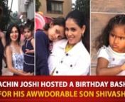 Genelia Deshmukh&#39;s sons Riaan &amp; Rahyl, Sunny Leone&#39;s daughter Nisha, Karanvir Bohra&#39;s daughter Bella &amp; Vienna attend a birthday bash