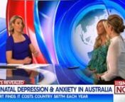 Thank you 9 News for having our CEO, Arabella Gibson, and Gidget Foundation Ambassador, Davina Smith on to discuss the findings of our research released today.nDavina is such a wonderful friend of the Foundation, sharing so openly about her own experience of PNDA.