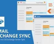 Are you looking for a way to sync Google Calendar with Outlook? Or are you seeking a more general synchronization, a G Suite sync for Microsoft Outlook or a Google Outlook sync? Or maybe you want to do a full email migration, either from Outlook to Gmail (Exchange Server to Gmail) or the other way round Gmail to Outlook? nnWe have good news for you: that is all possible with the new Gmail Exchange Sync - an Add-on to CB Exchange Server Sync.nnAfter the success of synchronizing multiple Outlook