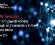 From April 2020, if your business uses the services of consultants or contractors operating through a personal service company, you could be responsible for determining their employment status, operating PAYE and paying employer’s NICs to HMRC, under changes to the IR35 rules. Watch the webinar below as we talk you through the requirements set out in the new legislation and what this could mean for your businessnnThe webinar touches upon the following;n•tWhy are the changes to the IR35 rules