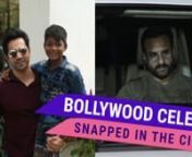 Varun Dhawan was spotted in the city looking dapper in casuals along with Remo D&#39;Souza and his wife, Lizelle D&#39;Souza. The Kalank actor will be seen opposite Sara Khan in Remo D&#39;Souza produced &#39;Coolie No. 1&#39;. Saif Ali Khan was also spotted while going home. He was sporting a casual beige t-shirt and glasses. Tara Sutaria was spotted in a beautiful short black dress. She will be next seen in Marjaavaan.