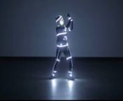 Lightskin - a dance performance in which a light composition creates an exoskeleton over the dancer&#39;s body. Light is