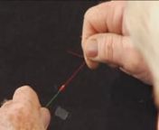 George Anderson demonstrates how to tie an Improved Blood Knot, a very strong knot for connecting two pieces of leader material.