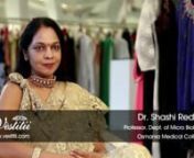 Dr. Shashi Reddy, a professor of Micro Biology at Osmania Medical College, Hyderabad, talks about her experiences with Vestitii Designer Boutqiue, and how Lamya Gandhi changed her style and gave her a new look.