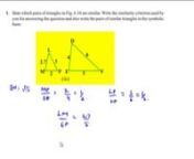 NCERT Solutions for Class 10th Maths Chapter 6 Triangles Exercise 6.3 Question 1 iii from maths class 10 ncert solutions chapter 10