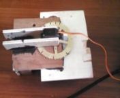 What you&#39;re viewing:n1. You&#39;re viewing a light switch, not hooked up to electricity being turned on and off roughly every 6 seconds, by a brass gear taken from clock parts salvage.The sequence starts as