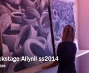 Video del dietro le quinte al servizio fotografico per la campagna sulla collezione 2014 Allynil. Fotografo Riccardo Cavallari, Art director Stefania Alba. Dipinti: