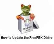 Running FreePBX Distro updates is easy, and it can be done in one of two ways... through your CLI or with the System Admin module in your GUI.nnOnce you’ve upgraded your system, the FreePBX Distro has some additional built in features to change the major Asterisk version you are using. nnFor more information on upgrade scripts and updates for the FreePBX Distro, please visit our wiki at http://wiki.freepbx.org/display/FD/Updating+FreePBX+Official+Distro.