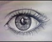 How To Draw An Eye, Time Lapse -Learn To Draw a Realistic Eye with Pencil from how to draw realistic eye and nose