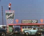 The old Beany&#39;s Drive Thru Restaurant near the Traffic Circle in Long Beach California.