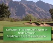 This is a program we created Highlighting golf courses in the Phoenix and Tucson areas.Resorts/courses featured are; Ritz Carlton at Dove Mountain, Omni Tucson National,Tubac Resort &amp; Spa, , Southern Dunes Golf Club, Verrado Golf Club at Verrado, TPC Scottsdale, We-Ko-Pa Golf Club &amp; Resort, Orange Tree Golf Club, Legend Trail Golf Club, and Gold Canyon Resort Golf Resort.