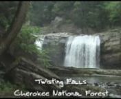 This is a video of Twisting Falls. The waterfall is located near Elk Mills on the Elk River in the Cherokee National Forest. Access is via U.S. 321 and Poga Rd. Video was taken on May 12, 2007. For more information visit http://www.waterfall-picture-guide.com