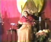 Archive video: H.H.Shri Mataji Nirmala Devi talking to Sahaja yogis on the day before Shri Ganesha Puja 1986. Camp Marston, San Diego, USA. (1986-0906)nIncludes Shri Mataji playing harmonium during bhajans.
