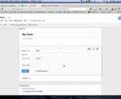 This is a short video which shows how to create a Google form and embed it in your Dreamweaver webpage.