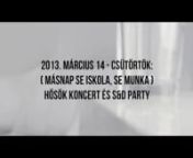 MR. BUSTA koncert és S&amp;D party ( Official Video Clip no.2 ) &#124; 2013.01.11. &#124; K2 &#124; pénteknnInfók, képek, videók:nwww.facebook.com/essesde.partyknnKövetkező időpontok:n2013. február 15 - péntek - K2:nBEERSEEWALK koncert és S&amp;D partyn( IGAZOLJ VISSZA, ha ott lennél: www.facebook.com/events/549718298371575 )nn2013. március 14 - csütörtöknHŐSÖK koncert és S&amp;D partyn( Igazolj vissza, ha ott lennél: www.facebook.com/events/214843205307364 )nnS&amp;D party. Neked és Érte