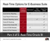 http://www.kpipartners.com/webinar-extend-oracle-bi-to-support-real-time-analytics ... Organizations do not have the ability to wait for a data refresh during critical business times like the financial close process &amp; the management of an enterprise&#39;s supply chain.  See how the innovators at KPI Partners have extended the Oracle BI Applications to support real-time analytics.nnJoin a panel of real-time business intelligence gurus from KPI Partners for this virtual event that will help you u