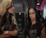 Kaitlyn and AJ Lee get into a war of words over their old friendship.