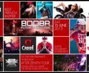 Best French rapper BOOBA, live showcase Super Saturday June 15th at Carré! First exclusive live performance after Zenith Tour. nnDoors open at 20.30h, show starts at 21.30h. Presale 25euro via Fnac and carre.be. Hosted by Fab Faya. nInfos &amp; Reservations: 0488 87 32 51. Warm up by Bobo BXL. nnSuper Saturday Afterparty as from 23h (= 10euro) with Resident F.R.A.N.K. and guest DJ PSAR. Every Saturday is a Super Saturday: the party at Carré, the podcast on iTunes, the radioshow on TopRadio.
