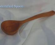 Hand-Crafted Wooden Spoon carved from seasoned Cherry wood. Hand carved for your kitchen by David L. Simmonsn---------------------nDavid L. Simmons has lived along the central Gulf coast virtually his entire life. He received his first oil painting set when he was five years old, and his father built him a drawing table for his 8th birthday. So his life&#39;s avocation was set at a very early age. The Gulf Coast and rural South have definitely influenced his work, along with influences from college