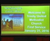 January 31 2016 | Awakening Grace | Receing the Lord's Word (Jeremiah 1:4-10) from receing