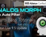 FREE DOWNLOAD: Download the Neuro Morph Auto Filter Rack: http://goo.gl/NOXjYgnLevel up your Bass Sound Design with my Blitz Bass Sound Design Ultra Course: https://goo.gl/InHf0onnIn this video we’re going to be covering some of the updates to Auto Filter that came out when Ableton updated Live to version 9.5. There are some pretty exciting new features. nnAbleton has a partnership with Cytomic (makers of The Glue Compressor) and they’ve teamed up to build in some analog modeled filters into
