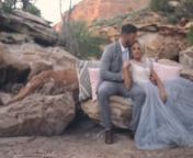 Filmed at the Tyler Rye Zion Workshop in April 2016. nTyler invited photographers from all across the country to come and learn from him in the beautiful setting of Zion National Park. The photographers spent 4 days learning and experimenting with new techniques. Tyler arranged several beautifully styled shoots for the event topping off with this amazing wedding inspirational decorated by Forevermore Events out of St. George, UT. nThe dress, white top with a blue/grey skirt, looked so pretty aga