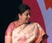 A member of Prime Minister Modi&#39;s inner circle and the youngest woman ever to be nominated to the Rajya Sabha, the upper house of the Parliament, on her rise from television star to leading politician.nnSmriti Zubin Irani - Minister of Human Resource Development, Government of IndianTina Brown - Founder and CEO, Women in the World / Tina Brown Live MediannWomen in the World IndianNovember 2015nThe Taj Mahal Hotel, New Delhi
